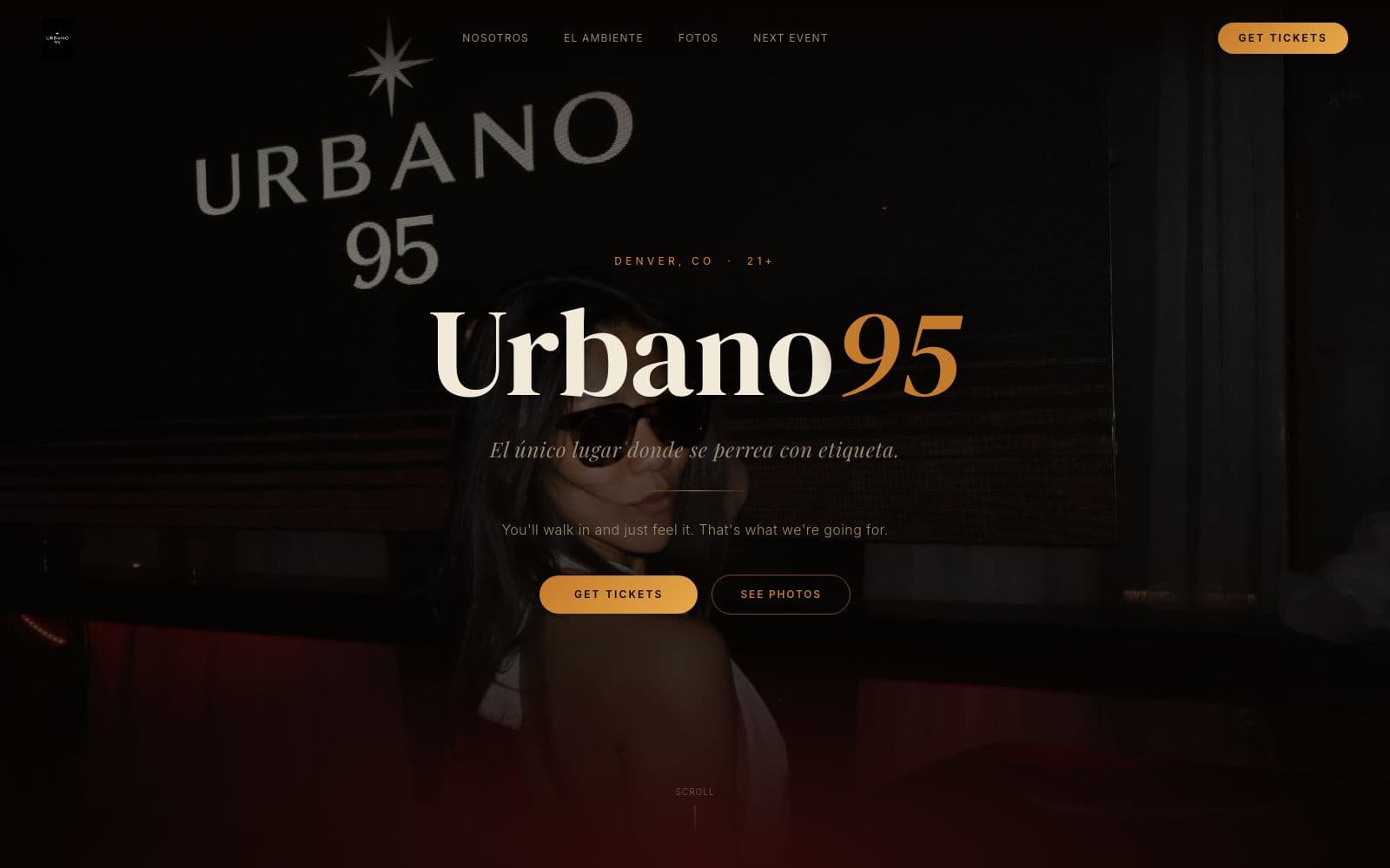 Urbano95 — Landing page